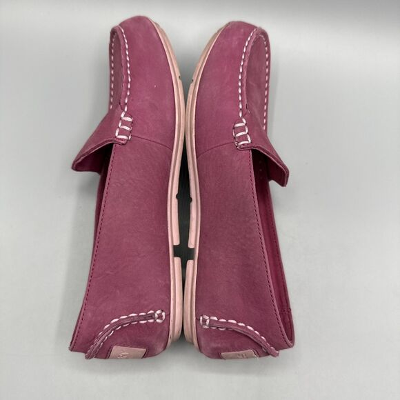Sperry Bay View Slip On Leather Womens Pink Flat Casual Size 6.5 - Picture 7 of 10